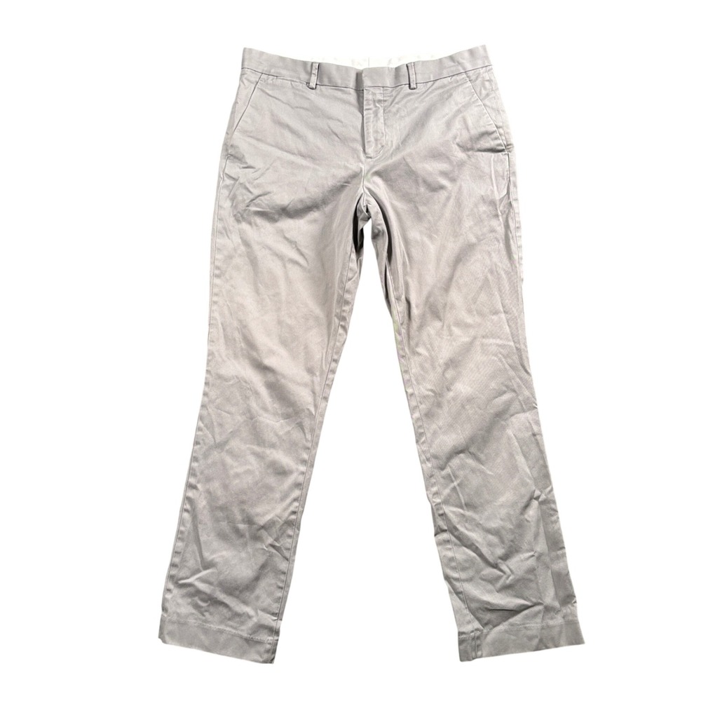 Express Photographer Chino Pant Men 33x28.5 (Tag 32x32) Gray Slim Fit Stretch